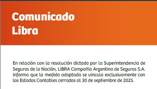 Libra regularizó observaciones de la Superintendencia sobre su balance de septiembre de 2025