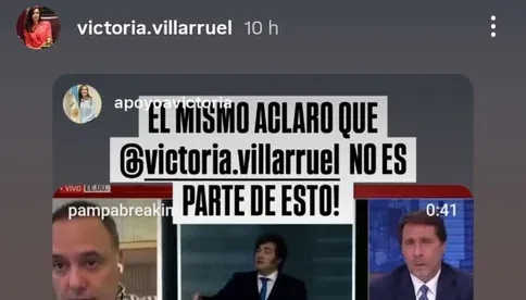 El irónico mensaje de Villarruel contra el Gabinete y el viaje de Adorni a Nueva York