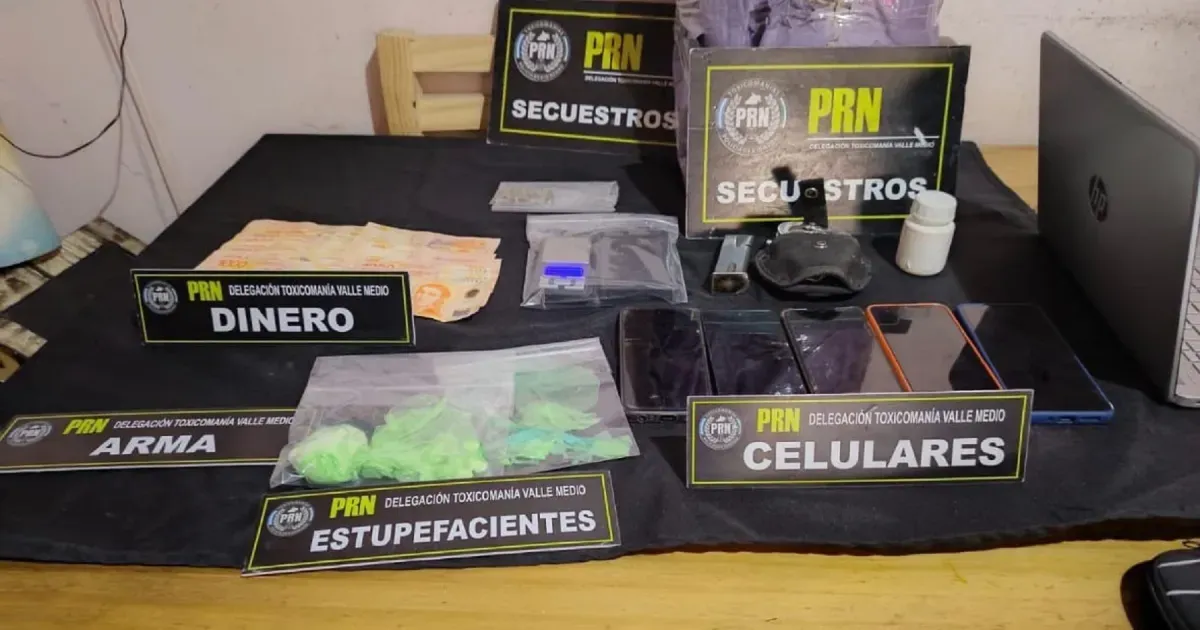 Desarticulación del narcomenudeo en Choele Choel: tres detenidos tras dos meses de investigación
